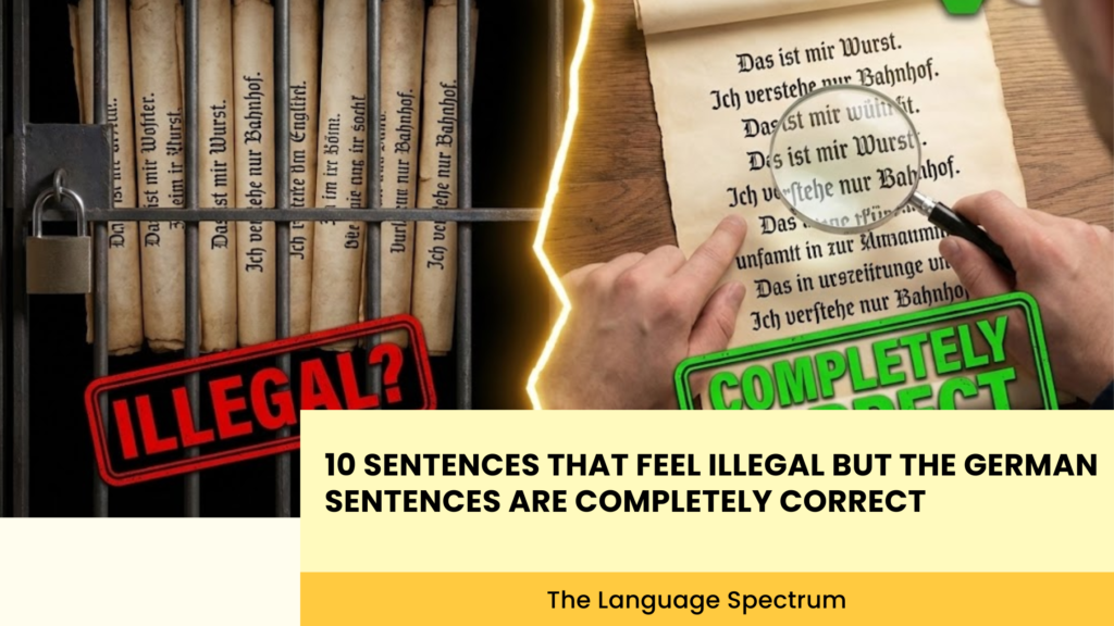 10 Sentences That Feel Illegal but the German sentences are completely correct