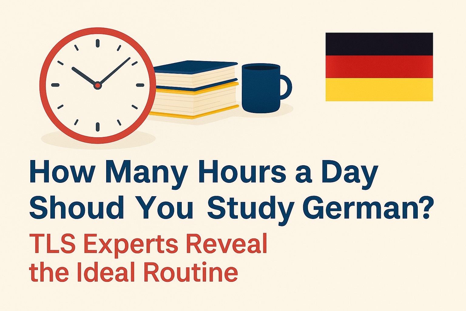 How Long to Study German Daily for A1–B2 Success: TLS Expert Insights