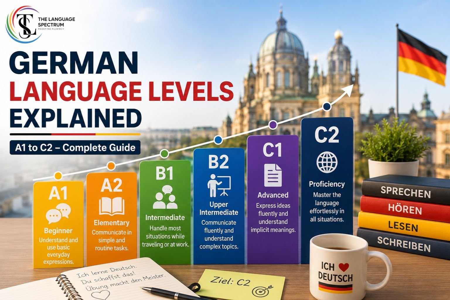 German Language Levels A1 to C2 Explained | Full Guide